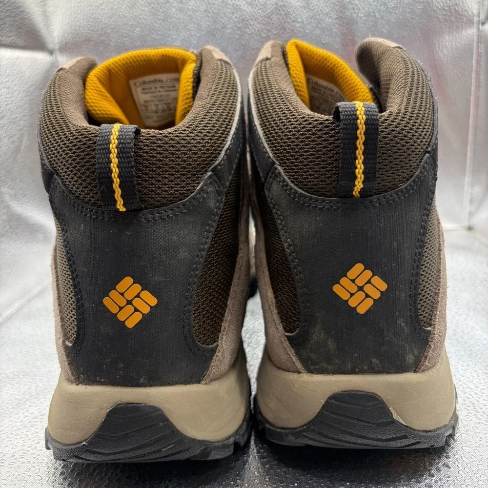 Size 12 Columbia Crestwood Brown Mid Mens Waterproof Hiking Boots BM5371-231
